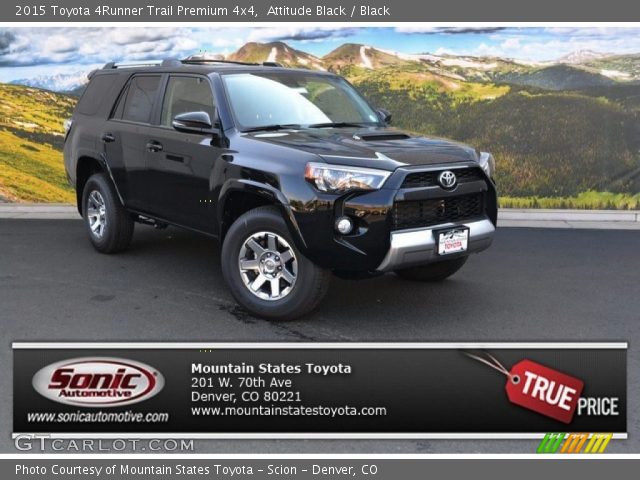 2015 Toyota 4Runner Trail Premium 4x4 in Attitude Black