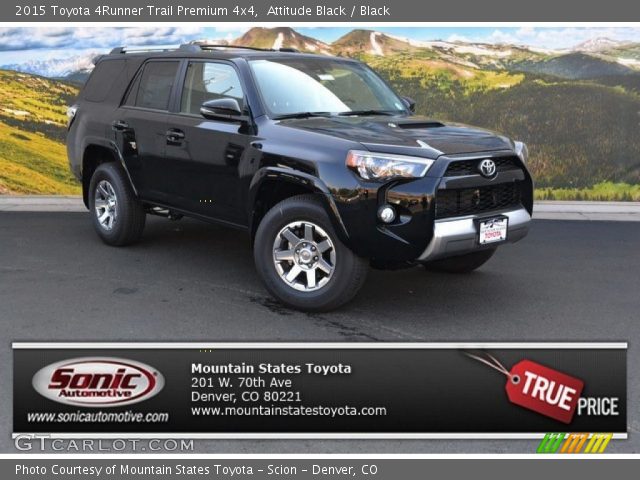 2015 Toyota 4Runner Trail Premium 4x4 in Attitude Black