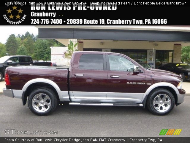2012 Dodge Ram 1500 Laramie Crew Cab 4x4 in Deep Molten Red Pearl