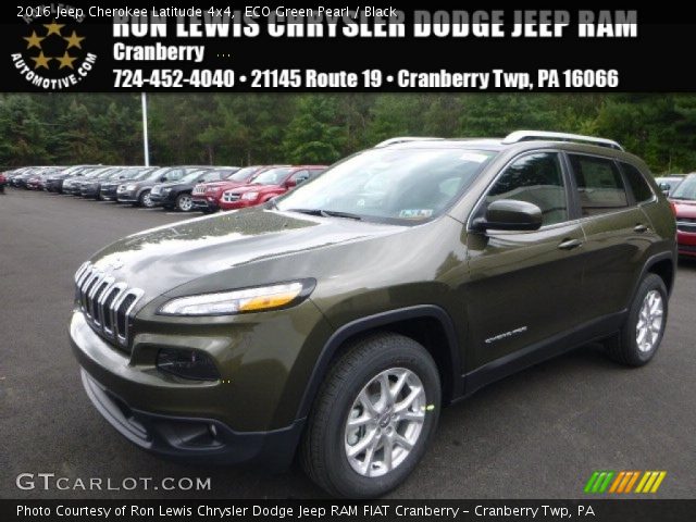 2016 Jeep Cherokee Latitude 4x4 in ECO Green Pearl