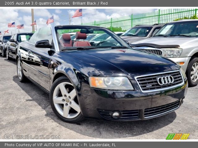 2005 Audi A4 3.0 quattro Cabriolet in Brilliant Black