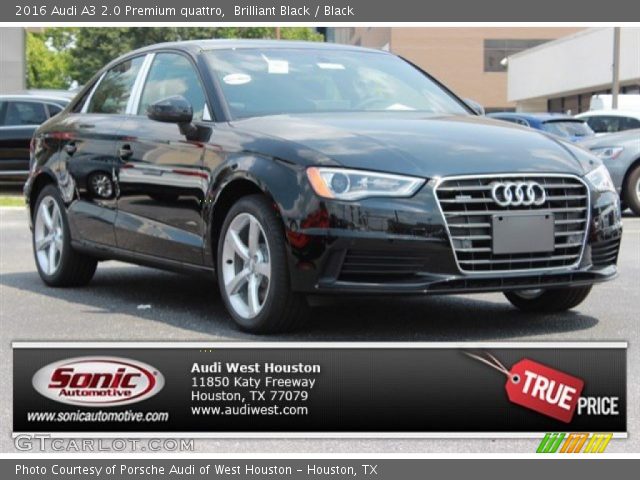 2016 Audi A3 2.0 Premium quattro in Brilliant Black