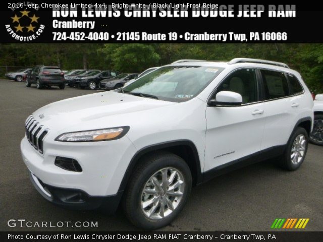 2016 Jeep Cherokee Limited 4x4 in Bright White
