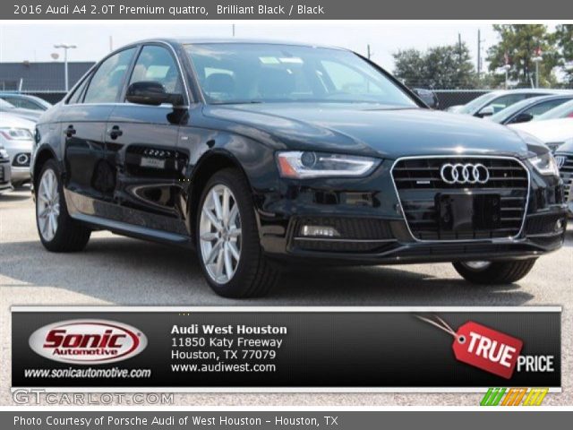 2016 Audi A4 2.0T Premium quattro in Brilliant Black