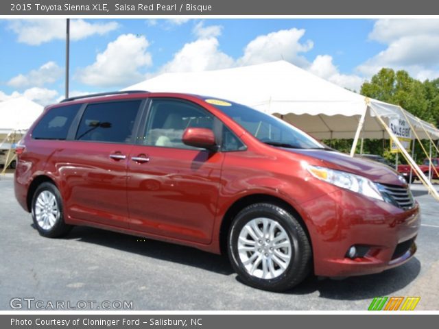 2015 Toyota Sienna XLE in Salsa Red Pearl