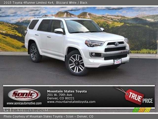 2015 Toyota 4Runner Limited 4x4 in Blizzard White