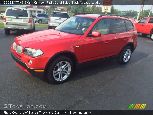 2008 BMW X3 3.0si in Crimson Red
