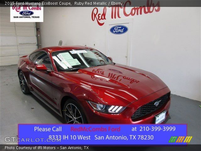 2015 Ford Mustang EcoBoost Coupe in Ruby Red Metallic