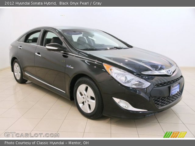 2012 Hyundai Sonata Hybrid in Black Onyx Pearl