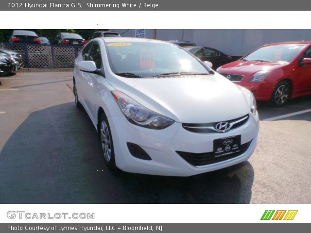 2012 Hyundai Elantra GLS in Shimmering White