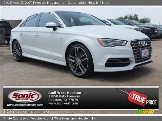 2016 Audi S3 2.0T Premium Plus quattro in Glacier White Metallic