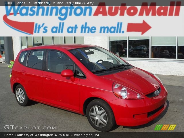 2008 Honda Fit Hatchback in Milano Red