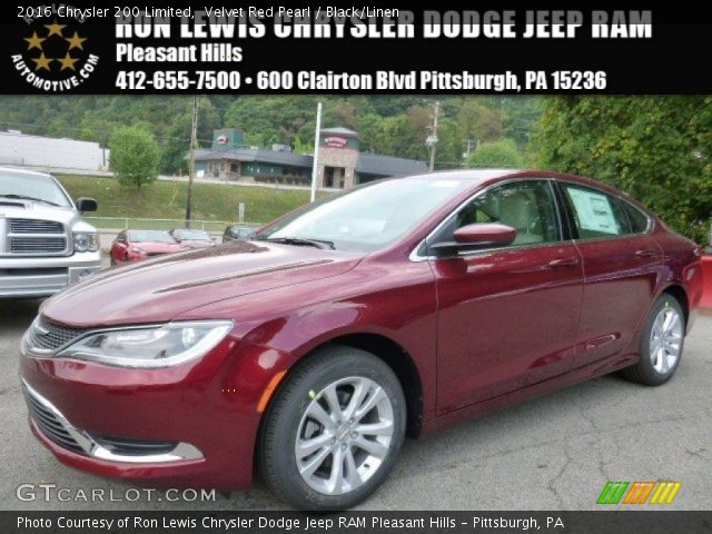 2016 Chrysler 200 Limited in Velvet Red Pearl