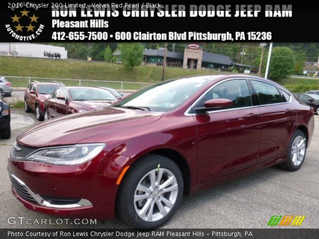 2016 Chrysler 200 Limited in Velvet Red Pearl