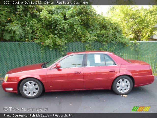 2004 Cadillac DeVille DTS in Crimson Red Pearl