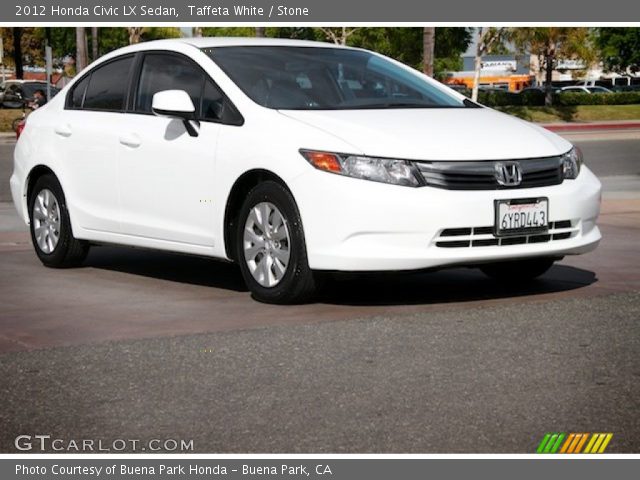 2012 Honda Civic LX Sedan in Taffeta White