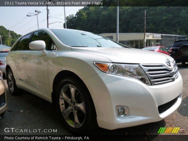 2011 Toyota Venza V6 AWD in Blizzard Pearl White