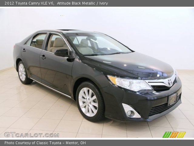 2012 Toyota Camry XLE V6 in Attitude Black Metallic