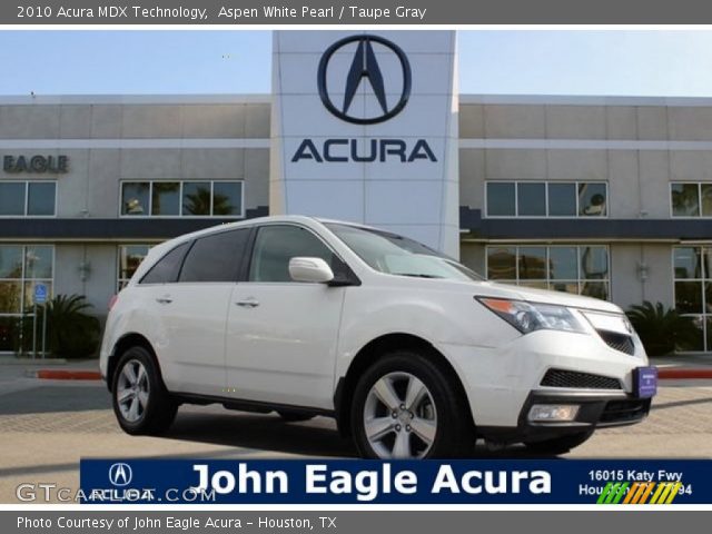 2010 Acura MDX Technology in Aspen White Pearl