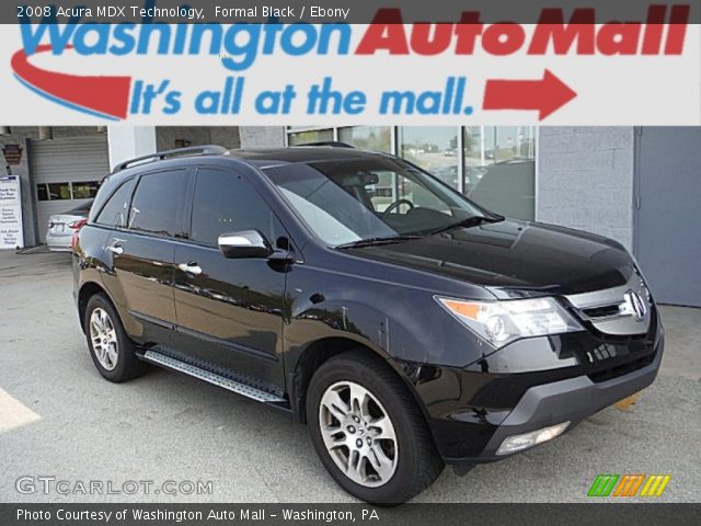 2008 Acura MDX Technology in Formal Black