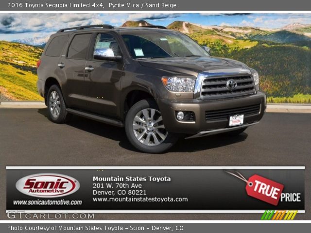 2016 Toyota Sequoia Limited 4x4 in Pyrite Mica