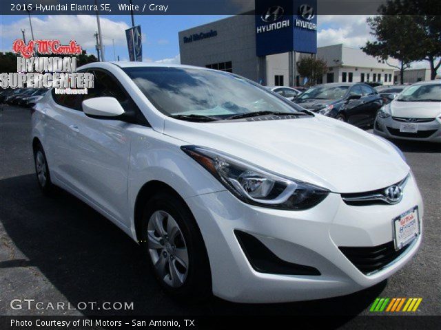 2016 Hyundai Elantra SE in White