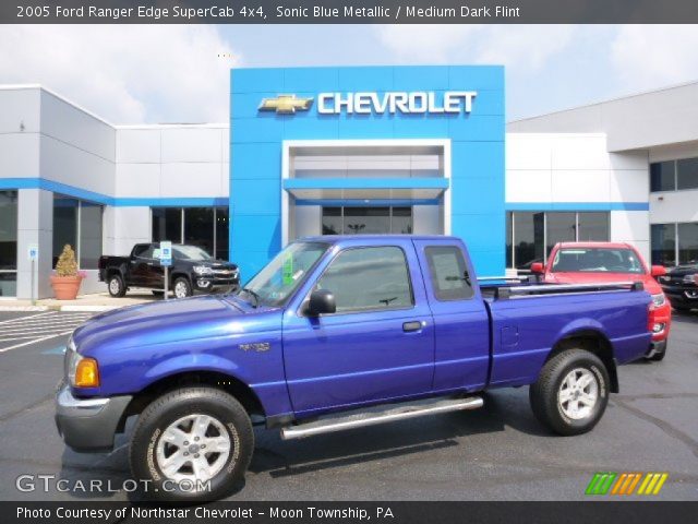 2005 Ford Ranger Edge SuperCab 4x4 in Sonic Blue Metallic