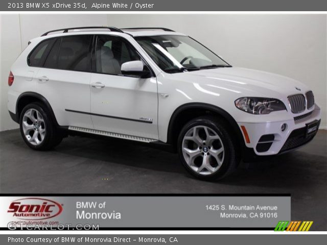 2013 BMW X5 xDrive 35d in Alpine White