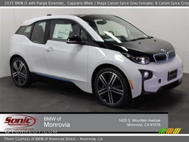 2015 BMW i3 with Range Extender in Capparis White