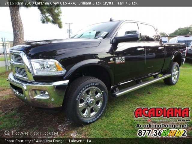 2016 Ram 2500 Laramie Crew Cab 4x4 in Brilliant Black Crystal Pearl