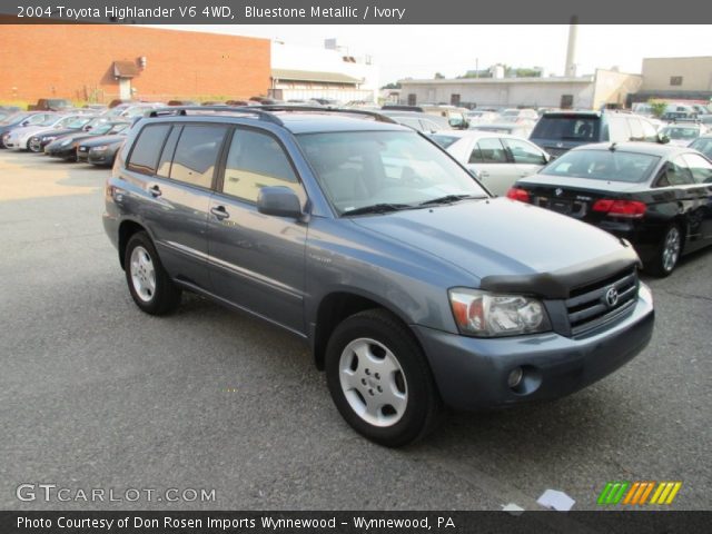 2004 Toyota Highlander V6 4WD in Bluestone Metallic