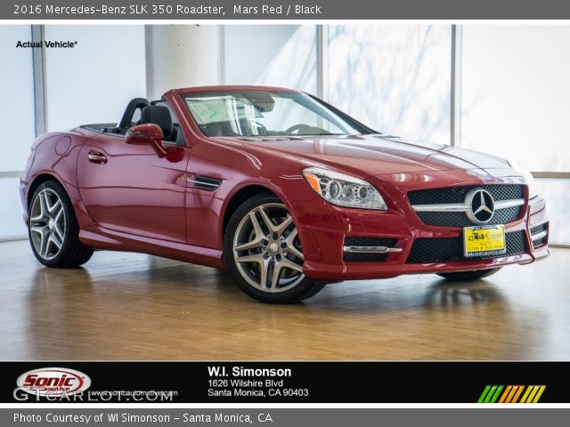 2016 Mercedes-Benz SLK 350 Roadster in Mars Red