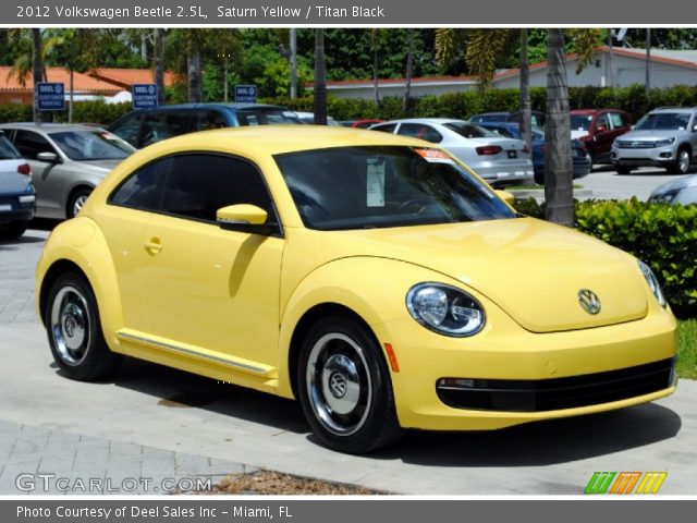 2012 Volkswagen Beetle 2.5L in Saturn Yellow