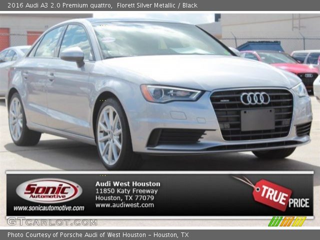 2016 Audi A3 2.0 Premium quattro in Florett Silver Metallic