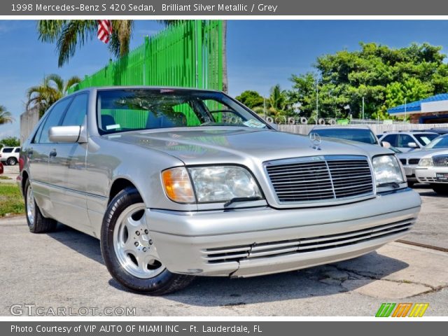 1998 Mercedes-Benz S 420 Sedan in Brilliant Silver Metallic