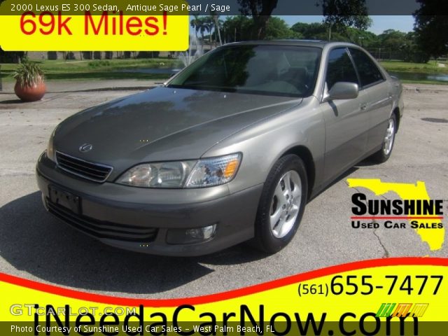 2000 Lexus ES 300 Sedan in Antique Sage Pearl