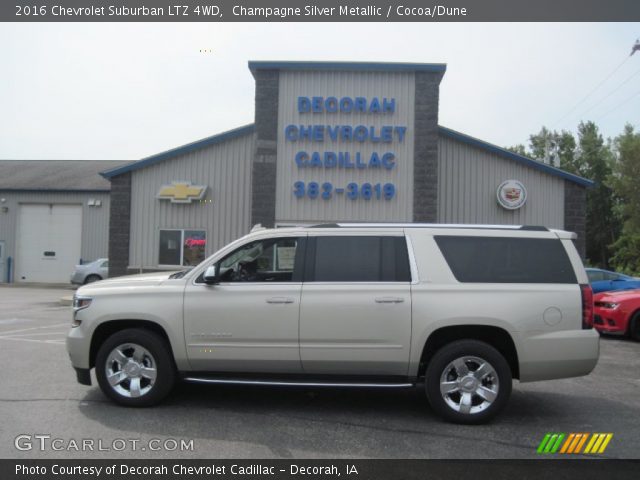 2016 Chevrolet Suburban LTZ 4WD in Champagne Silver Metallic