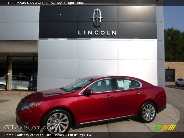 2013 Lincoln MKS AWD in Ruby Red