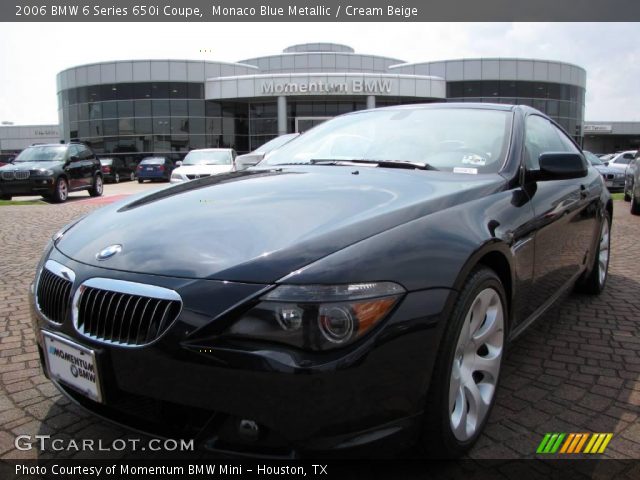 2006 BMW 6 Series 650i Coupe in Monaco Blue Metallic