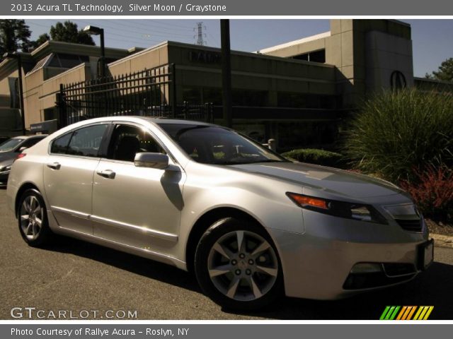 2013 Acura TL Technology in Silver Moon