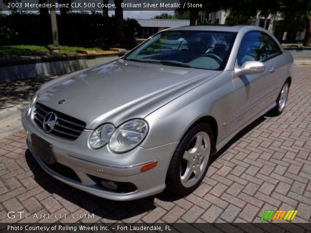 2003 Mercedes-Benz CLK 500 Coupe in Brilliant Silver Metallic