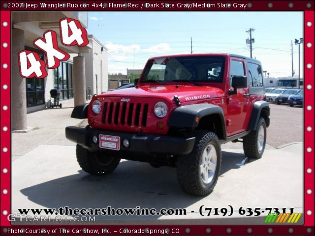 2007 Jeep Wrangler Rubicon 4x4 in Flame Red