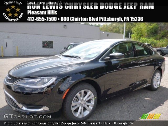 2016 Chrysler 200 Limited in Black