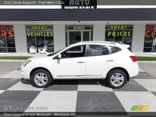 2012 Nissan Rogue SV in Pearl White