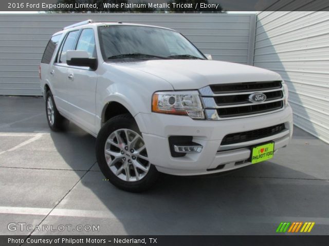 2016 Ford Expedition Limited in White Platinum Metallic Tricoat