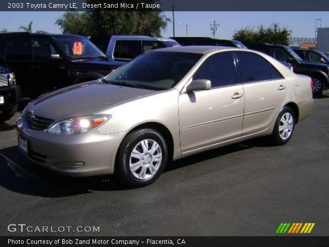 2003 Toyota Camry LE in Desert Sand Mica