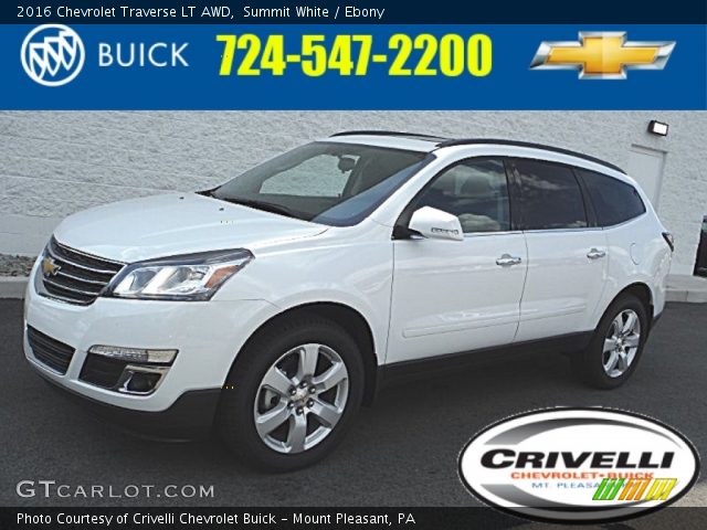 2016 Chevrolet Traverse LT AWD in Summit White