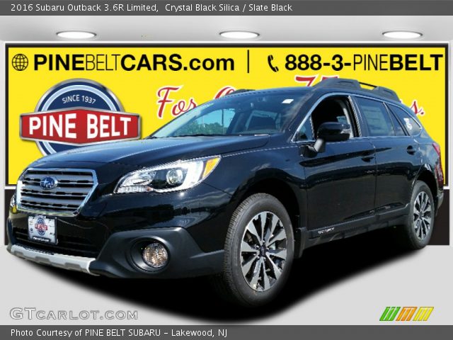 2016 Subaru Outback 3.6R Limited in Crystal Black Silica