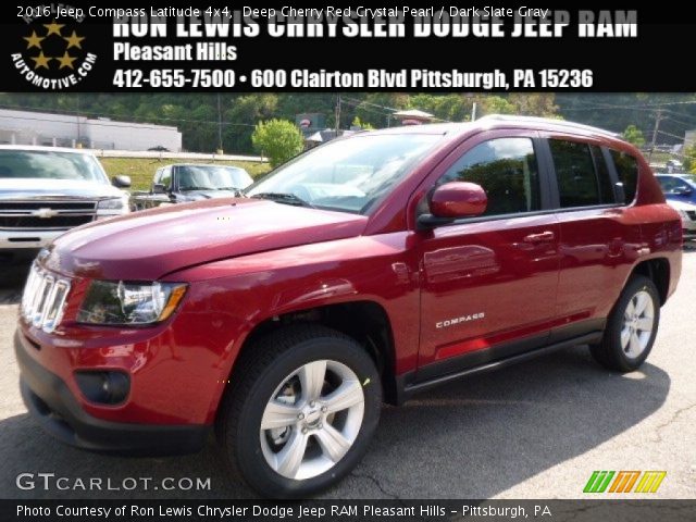 2016 Jeep Compass Latitude 4x4 in Deep Cherry Red Crystal Pearl