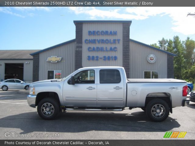 2010 Chevrolet Silverado 2500HD LTZ Crew Cab 4x4 in Sheer Silver Metallic